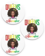 November Birthday African Circle ornament - 3 pieces (porcelain) front