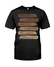 Melanin African American Black History Month Women Girls Premium Fit Mens Tee tile