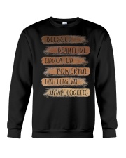 Melanin African American Black History Month Women Girls Crewneck Sweatshirt tile