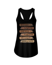 Melanin African American Black History Month Women Girls Ladies Flowy Tank tile