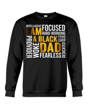 Mens Father's Day I Am Black Dad Black Father Black King Man Crewneck Sweatshirt tile