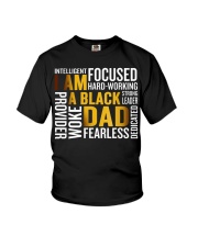 Mens Father's Day I Am Black Dad Black Father Black King Man Youth T-Shirt tile