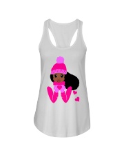 Black Girl Christmas Ladies Flowy Tank tile