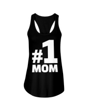 No. 1 Mom T-Shirt Ladies Flowy Tank tile