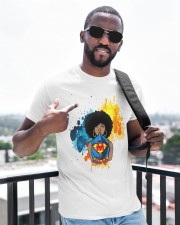 Afro Natural Black Super Mom To Mom Mother's Day Ladies T-Shirt Classic T-Shirt apparel-classic-tshirt-lifestyle-front-238