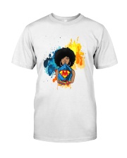 Afro Natural Black Super Mom To Mom Mother's Day Ladies T-Shirt Premium Fit Mens Tee tile