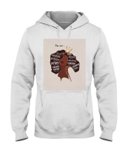 Black Girl God Say You Are Hooded Sweatshirt tile