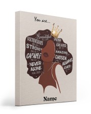 Black Girl God Say You Are 16x20 Gallery Wrapped Canvas Prints front