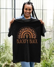 Leopard Rainbow Blackity Black History Month African Women Classic T-Shirt apparel-classic-tshirt-lifestyle-front-131