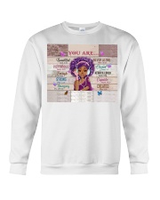 Black Girl You Are Beautiful Black Teenage Crewneck Sweatshirt tile