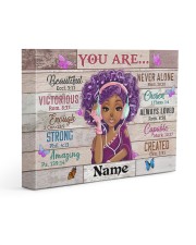 Black Girl You Are Beautiful Black Teenage Gallery Wrapped Canvas Prints tile