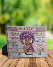 Black Girl You Are Beautiful Black Teenage 10x8 Easel-Back Gallery Wrapped Canvas aos-easel-back-canvas-pgw-10x8-lifestyle-front-01