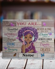 Black Girl You Are Beautiful Black Teenage 10x8 Easel-Back Gallery Wrapped Canvas aos-easel-back-canvas-pgw-10x8-lifestyle-front-11