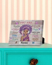 Black Girl You Are Beautiful Black Teenage 10x8 Easel-Back Gallery Wrapped Canvas aos-easel-back-canvas-pgw-10x8-lifestyle-front-13