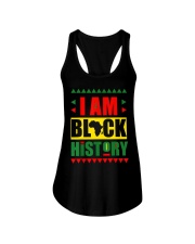 Teach I am Black History Month Kids Proud African Pride Ladies Flowy Tank tile