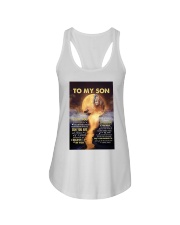 Dad To Son Lion Never Forget That I Love You Ladies Flowy Tank tile