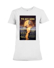 Dad To Son Lion Never Forget That I Love You Premium Fit Ladies Tee tile