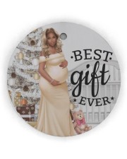 Bougie Pregnancy Circle Ornament (Wood tile