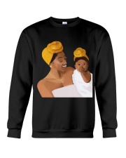 Beauty Black Headwrap Cute Mom And Baby Love To Mom Mother's Day Ladies T-Shirt Crewneck Sweatshirt tile