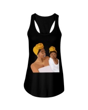 Beauty Black Headwrap Cute Mom And Baby Love To Mom Mother's Day Ladies T-Shirt Ladies Flowy Tank tile