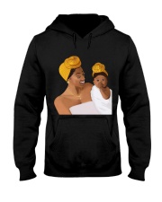 Beauty Black Headwrap Cute Mom And Baby Love To Mom Mother's Day Ladies T-Shirt Hooded Sweatshirt tile