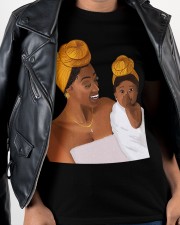 Beauty Black Headwrap Cute Mom And Baby Love To Mom Mother's Day Ladies T-Shirt Ladies T-Shirt apparel-ladies-t-shirt-lifestyle-front-30