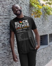 Mens Black Father African American Nutrition Facts Father's Day Classic T-Shirt apparel-classic-tshirt-lifestyle-front-33