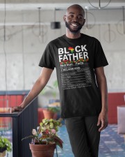 Mens Black Father African American Nutrition Facts Father's Day Classic T-Shirt apparel-classic-tshirt-lifestyle-front-34