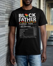 Mens Black Father African American Nutrition Facts Father's Day Classic T-Shirt apparel-classic-tshirt-lifestyle-front-40