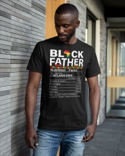 Mens Black Father African American Nutrition Facts Father's Day Classic T-Shirt apparel-classic-tshirt-lifestyle-front-41-b