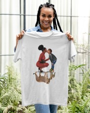 Elegant Mother and Son Lions Black Family To Mom Mother's Day Classic T-Shirt Classic T-Shirt apparel-classic-tshirt-lifestyle-front-131