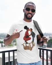 Elegant Mother and Son Lions Black Family To Mom Mother's Day Classic T-Shirt Classic T-Shirt apparel-classic-tshirt-lifestyle-front-238