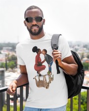 Elegant Mother and Son Lions Black Family To Mom Mother's Day Classic T-Shirt Classic T-Shirt apparel-classic-tshirt-lifestyle-front-239
