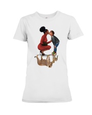 Elegant Mother and Son Lions Black Family To Mom Mother's Day Classic T-Shirt Premium Fit Ladies Tee tile