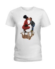 Elegant Mother and Son Lions Black Family To Mom Mother's Day Classic T-Shirt Ladies T-Shirt tile