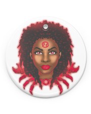 Cancer Christmas Circle Ornament (Porcelain) tile