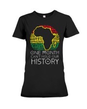 One Month Cant Hold Our History Pan African Black History Premium Fit Ladies Tee tile