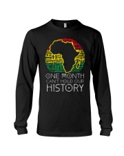 One Month Cant Hold Our History Pan African Black History Long Sleeve Tee tile