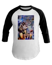 Easily Distracted By Music And Wine Baseball Tee tile