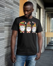 Cute Three African Gnomes Proud Melanin Black History Month Classic T-Shirt apparel-classic-tshirt-lifestyle-front-41-b