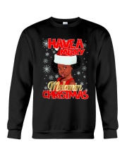 Black Girl Christmas Crewneck Sweatshirt front