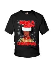 Black Girl Christmas Youth T-Shirt tile