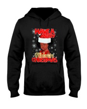 Black Girl Christmas Hooded Sweatshirt tile