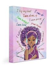 Black Girl Gallery Wrapped Canvas Prints tile