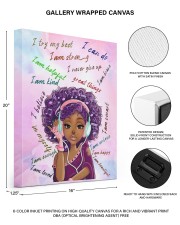 Black Girl 16x20 Gallery Wrapped Canvas Prints aos-canvas-pgw-16x20-lifestyle-front-26