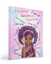 Black Girl 16x20 Gallery Wrapped Canvas Prints front