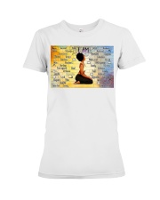 Black Girl With Yoga JUJ Version 3 Premium Fit Ladies Tee tile