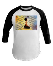 Black Girl With Yoga JUJ Version 3 Baseball Tee tile