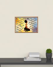 Black Girl With Yoga JUJ Version 3 24x16 Poster poster-landscape-24x16-lifestyle-09