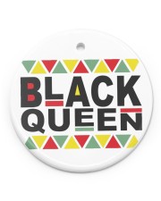 Black Queen Christmas Ornament Circle Ornament (Porcelain) tile